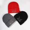 Korean Style Knit Hat With Bunny Embellishments For Autumn Winter Warmth