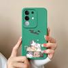 New Case For Vivo Y19S V30 V40e V50 Y04 T4x iQOO Z9s Y29 Y29S Y39 S19 Pro V40 Lite(IDN) Lovely Owl Kitten Slim Silicone Shockproof Shell For Vivo Capa