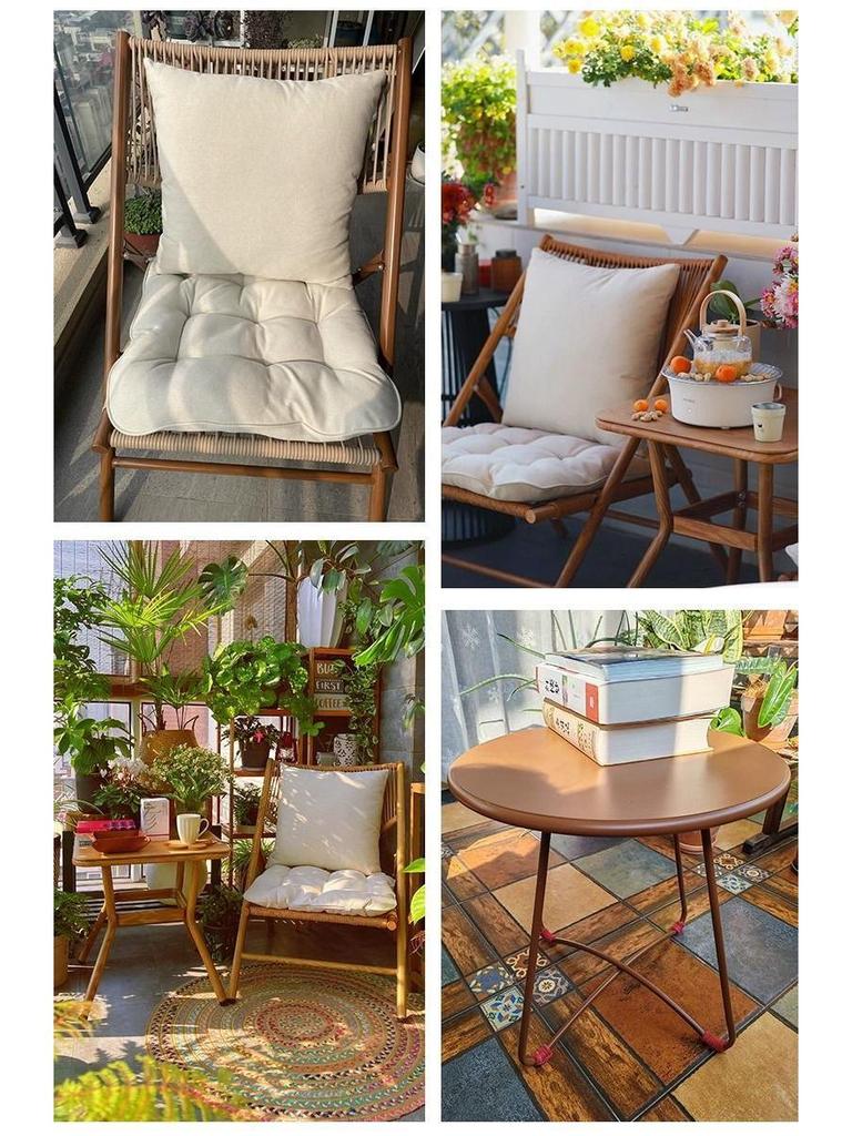 A1R Meiqi Outdoor Patio Rattan Balcony Furniture: Folding Table, Lounge, Sofa Chairs for Garden, Porch, or Courtyard.
