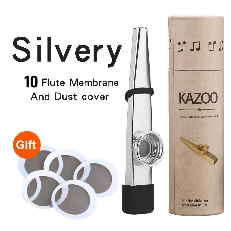 Metal Kazoo Accompaniment for Guitar Ukulele Beginner Simple Easy-to-Learn Instrument Portable Whistle Musical Device Gift Set