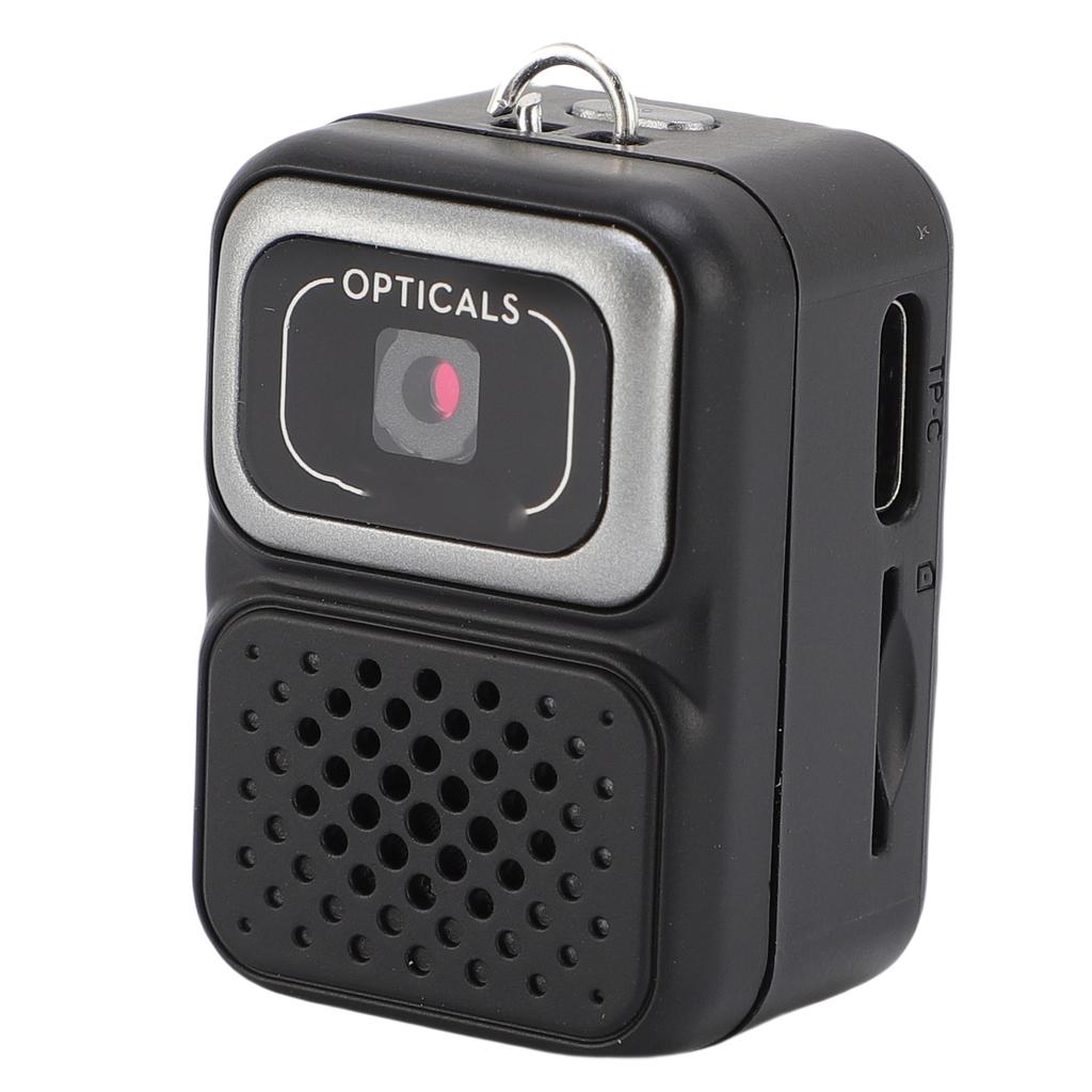 Keychain Camera 1080P Full HD Portable Retro Digital Camera Compact Tiny Pocket Camera for Travel Study Recording Black