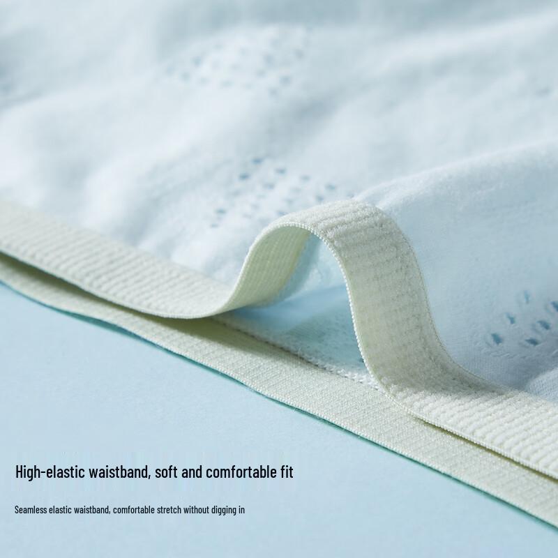 FENTENGCARE Women's 7A Antibacterial Cotton Mid-Waist Briefs 4-Pack