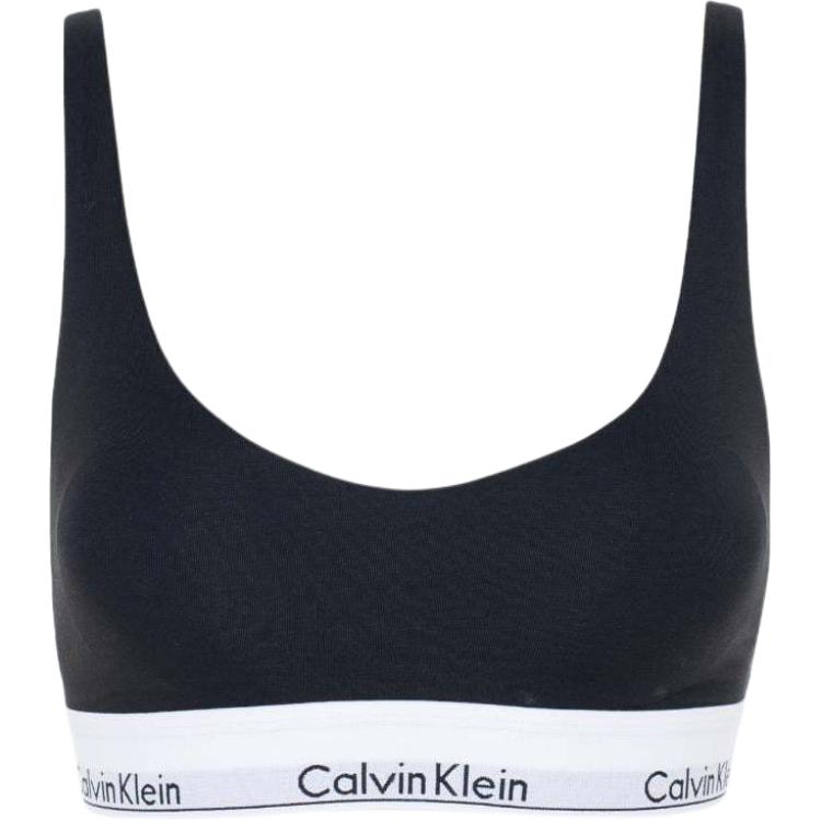 Calvin Klein Lightly Lined Bralette Simple Comfortable Women Underwear Black 000QF7586E-UB1