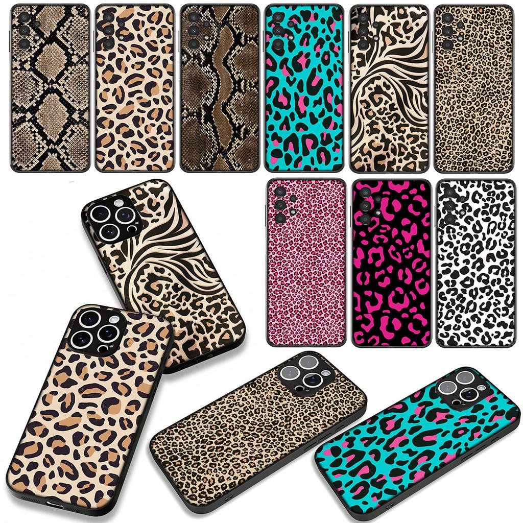 Phone Cover for Xiaomi Redmi 15C 15 A4 A5 9A 9T 10A 10C 9C NFC Note 11 9 10 Pro 8TCase Snake Cow Print Leopard Casing