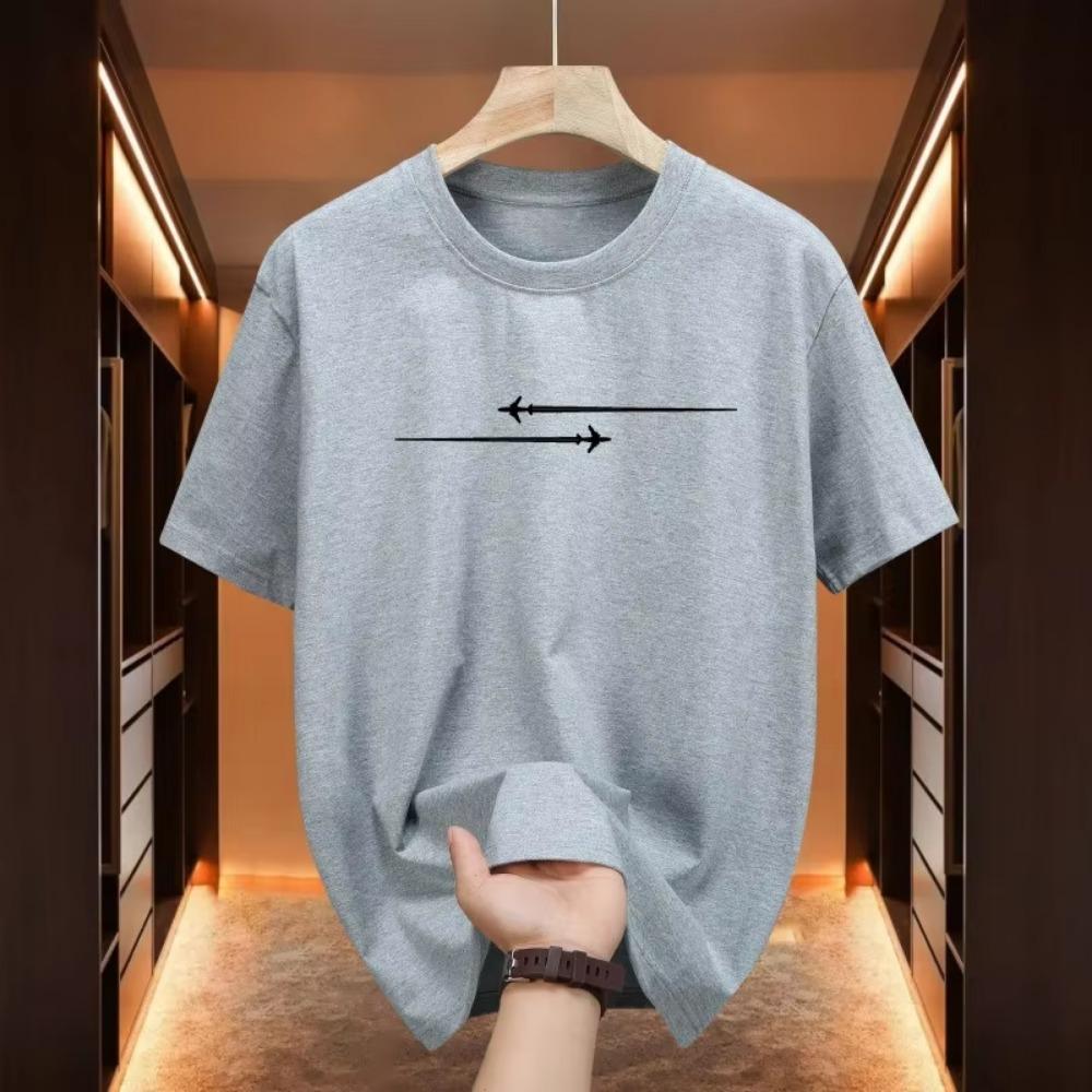 Summer Men T-shirt 100%  Fashion Casual Print O Neck Short Sleeve Outdoors Street T-shirt Sports Tops Party Daily Menswear