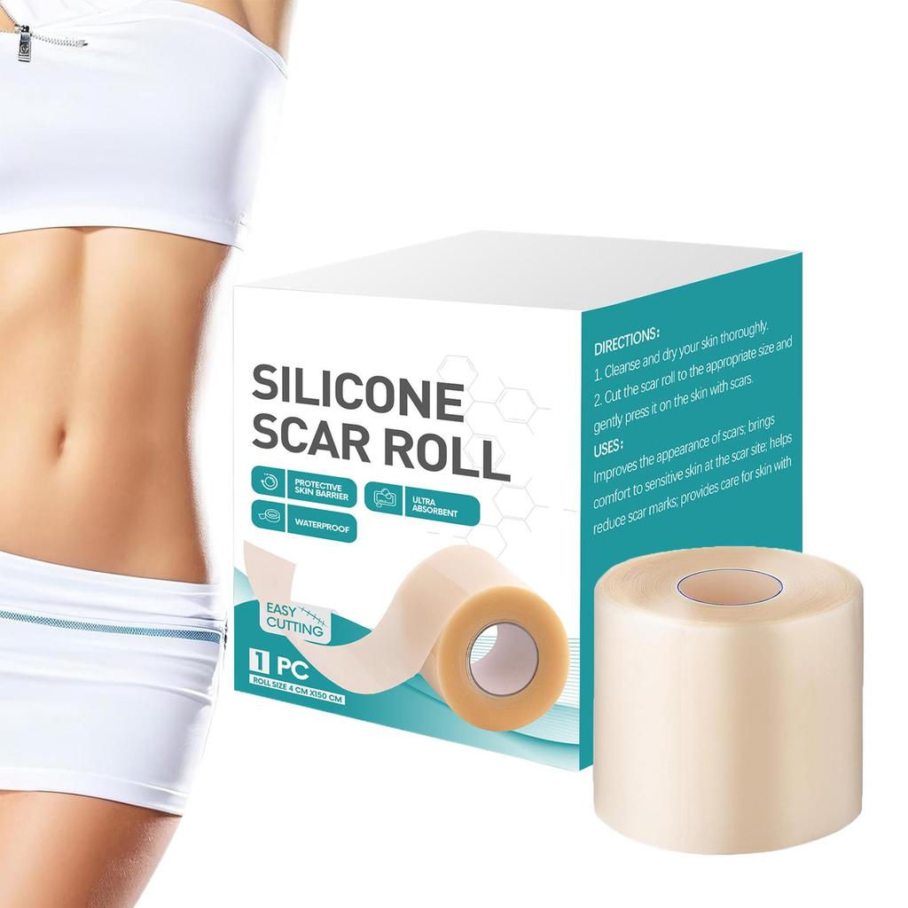 1 Roll Reusable Silicone Scar Sheets Face Scar Removal Patch Fast Healing Repair Strips Beauty Supplies For Adult Kid Women Burn