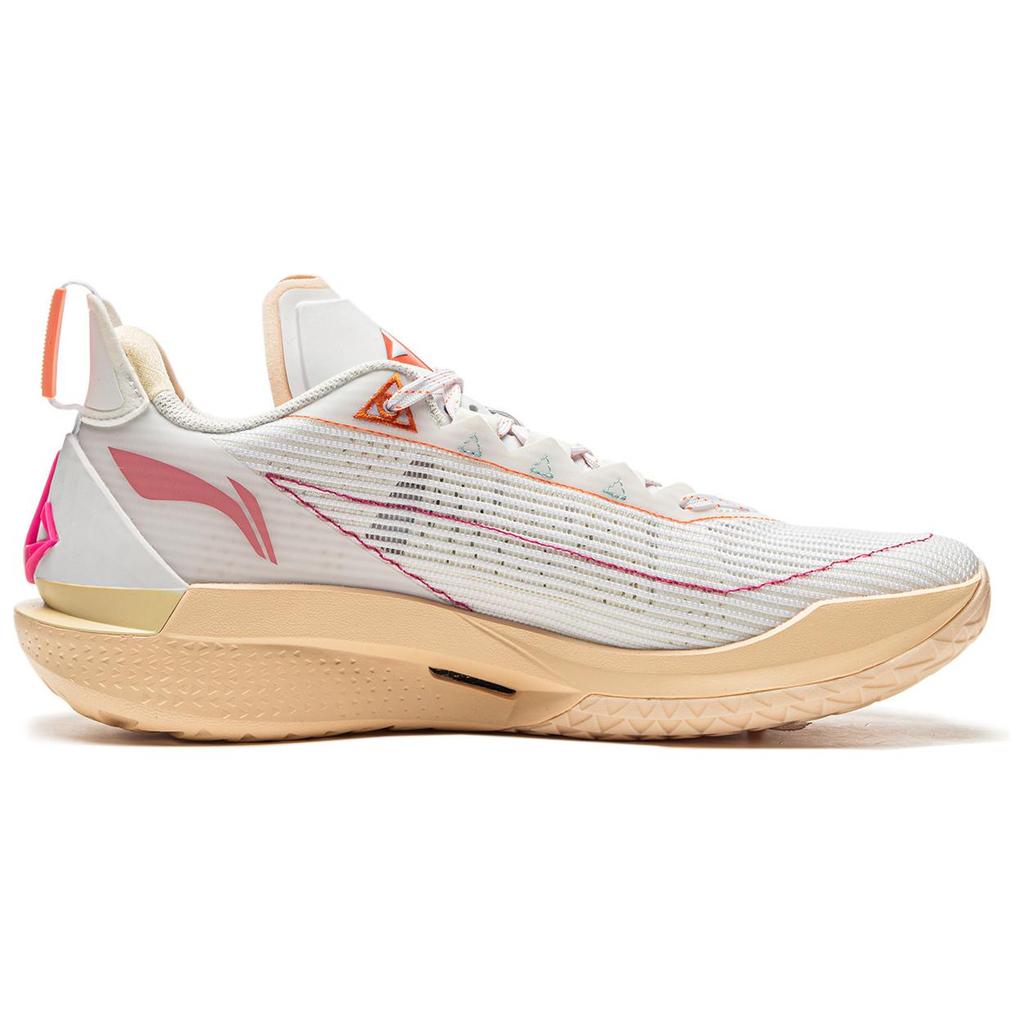 Li Ning JB2 Basketball Shoes Men's Low top White Orange ABAT081-36