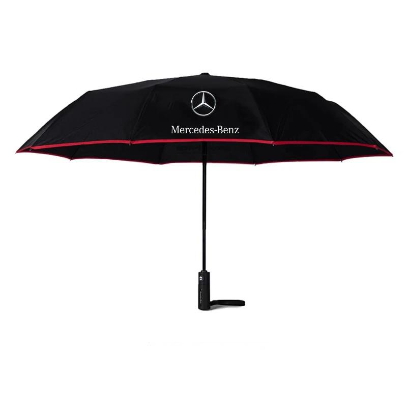 

Car Sticker Car Automatic Folding Windproof Sunshade Umbrella For Mercedes Benz A B C E S V Class GLB GLC GLE Sprinter Pilot SLK червоний