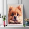 Chow Chow Pattern  3pcs 100% Round Full Drill 5D DIY Diamond Painting Embroidery Cross Stitch Rhinestone Décor