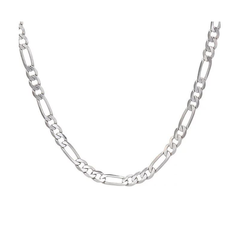 Men's Stainless Steel Cuban Chain Necklace - Titanium Trend, Versatile 3-in-1 Figaro Chain