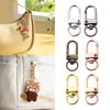 100Pcs Delicate Zinc Alloy Swivel Clips Carabiner Clip Swivel Triggers Dog Buckle KeyRing for Creative DIY Projects