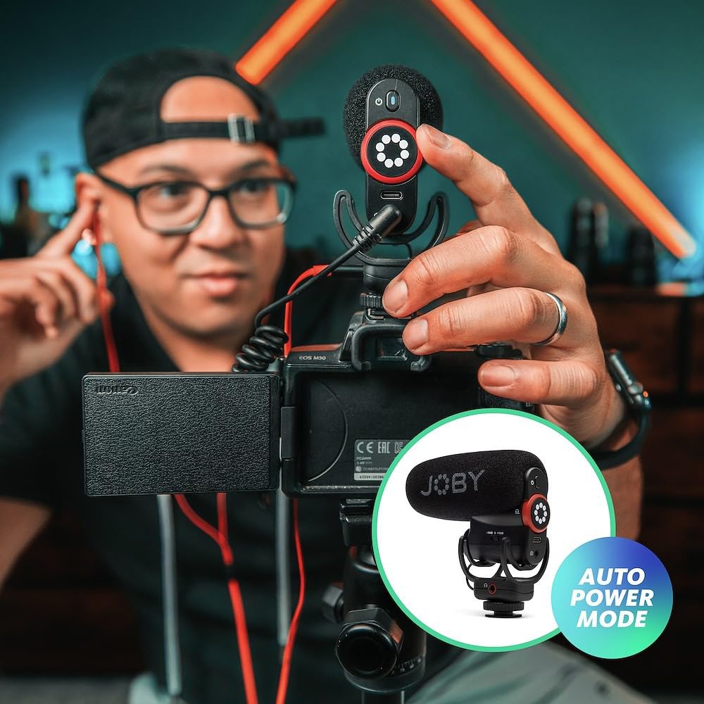 Manfrotto Befree Advanced Live Twist Aluminum Travel Video Tripod with Twist Locks for DSLR and Mirrorless JOBY Wavo and Vlogging Microphone