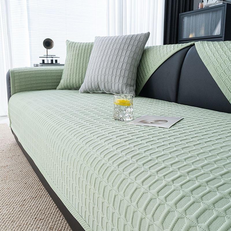 Ice Silk Sofa Cover Summer Universal Non-Slip Sofa Mat Cool Feeling Cushion Sofa Towel Couch Slipcovers For Living Room Home