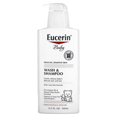 Baby, Wash & Shampoo, Fragrance-Free, 13.5 Fl Oz (400 Ml)
