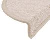 Stair Treads 15 pcs. 56 x 17 x 3 cm Taupe Semi Round