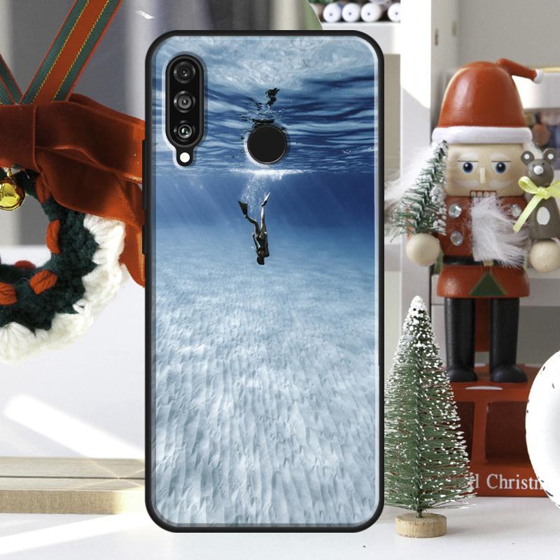 Diver Underwater Diving Cave Caving For Huawei Nova 9 10 SE 11 Pro Y60 Y70 Y90 Y61 Y91 Y72 Y73 12i 11i 8i P20 P30 P40 Lite Case