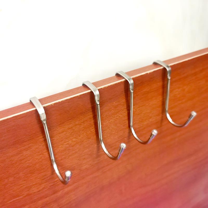 304 Stainless Steel Double-Headed No-Punch S-Shaped Hook for Cabinet or Door Storage