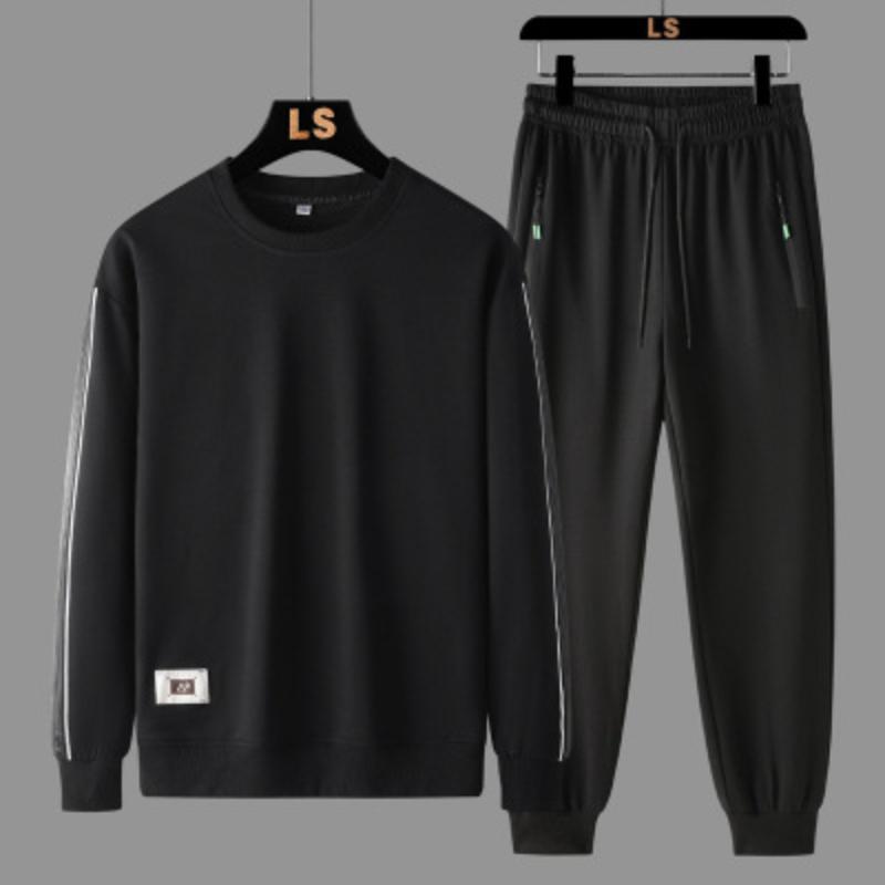 

Весна Осень Мужской Спортивный Костюм Повседневный Толстовка Пуловер Комплект из 2-х предметов Круглый Вырез Толстовка Мужской Спортивный Костюм 3XL
