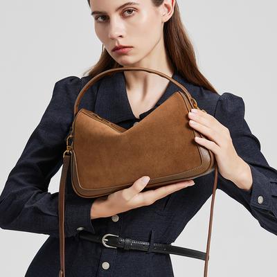 Kabelka ve tvaru knedlíku, pravá kůže, crossbody taška pro dámy, luxusní taška přes rameno