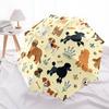 1 PC Automatic Folding Umbrella - Cute Dog Pattern, Portable & Foldable Design with 8 Ribs, Christmas Birthday Gifts