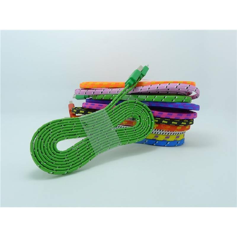 V8 Nylon Android Braided Usb Data Cable Single Micro Connector Mobile Charging
