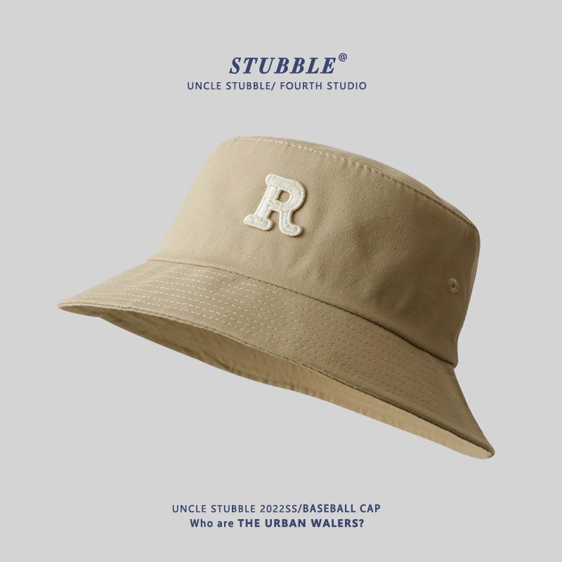 Men Large Size Bucket Hats Women Fashionable Versatile Letters Sun Hat Summer Beach Sunscreen Panama Hat Big Head Fisherman Cap