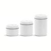 Fellow Atmos Vacuum Canister, Official Manufacturer, CoffeeFood Storage Container, Stylish Interior Container (White, 1.2L)