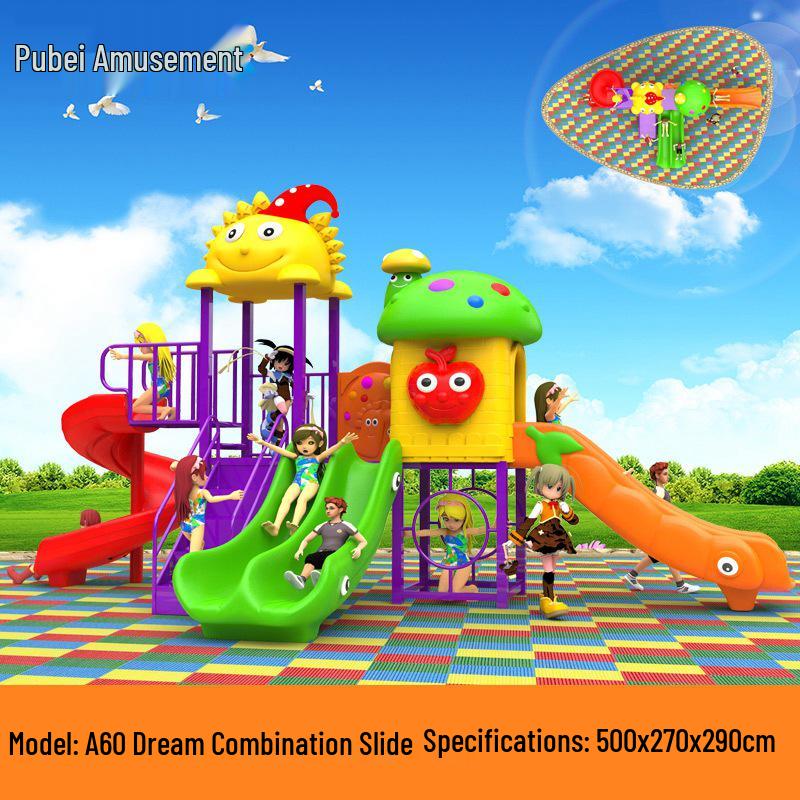 Adjustable Children's Plastic Square Table for Study & Dining