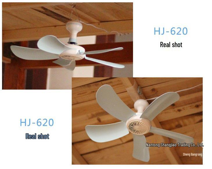 Compact Silent Ceiling Fan for Dorms and Bedrooms