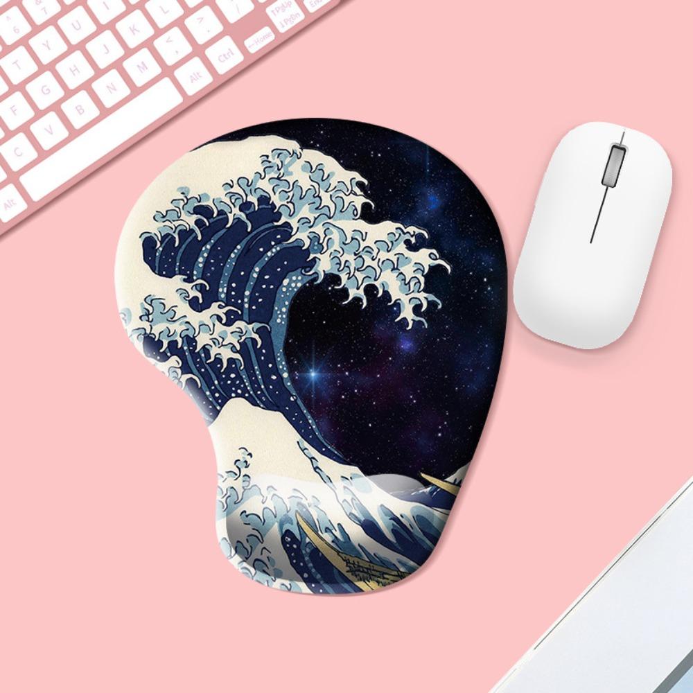 Non Slip Hand Support Mouse Mat Ergonomic Office Accessories Cartoon Wrist Rest Mousepad Office