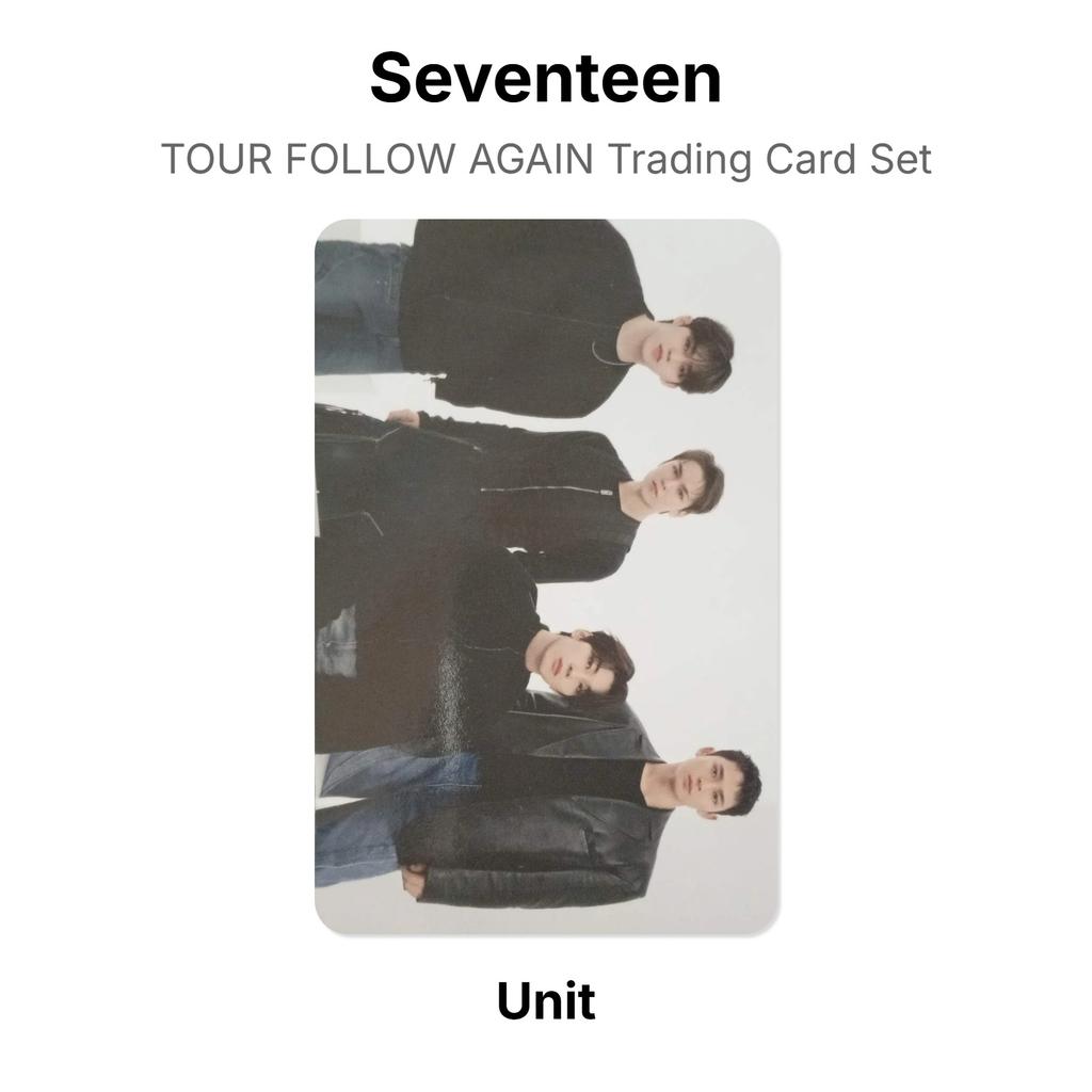 Seventeen TOUR FOLLOW AGAIN Trading Card Set Official Photocard