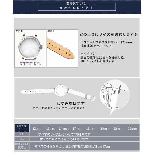 Bracelet de montre en cuir BINLUN, à dégagement rapide, bracelet de montre en cuir véritable pour hommes et femmes, bracelet de montre de remplacement en cuir, 12 mm, 13 mm, 14 mm, 17 mm, 18 mm