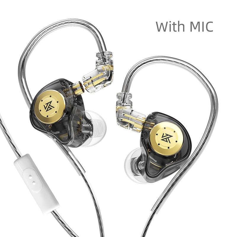 KZ EDX PRO Headphones Wired HIFI Stereo Bass Music Cable Earplugs In-Ear Sports Headphones Noise Reduction Game Headphones.