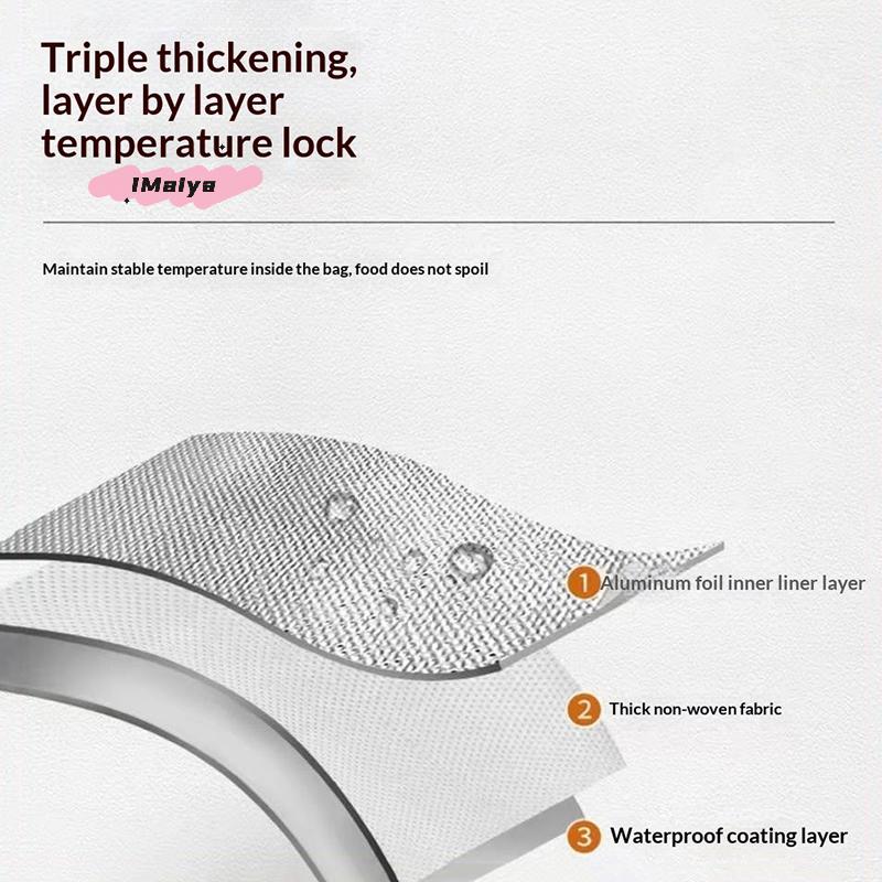 M-1 Stück Chinesisches Neujahr Vlies Aluminiumfolie Thermobeutel Handheld Selbstversiegelnde Verpackung Lieferung Lebensmittel Kuchen Getränke Warm halten