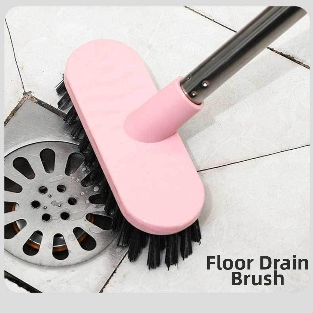 Multifunctional Floor Scrub Brush Long Handle Hard Bristle Brush Tile Gap Brush  Household Cleaning