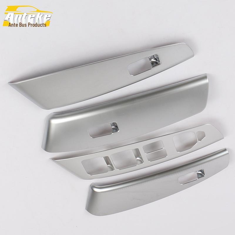 Compatible with 15 Models: IX35 Glass Switch Decorative Frame, Car Door Window Armrest Lift Button Panel Patch.