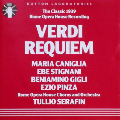 CD VERDI, MARIA CANIGLIA, EBE STIGNANI - Requiem CDLX7010 Dutton Laborato 1994 UK Klassik Gebraucht