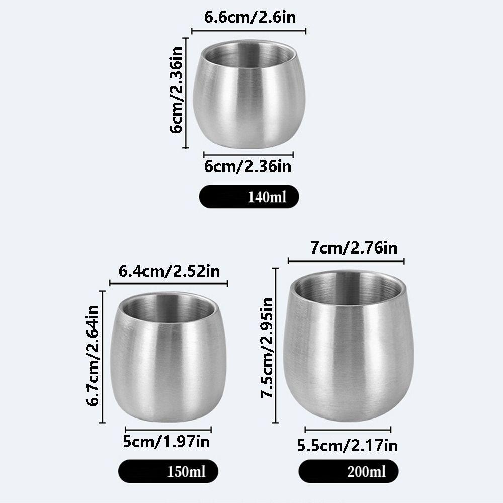 Children‘s Anti-drop Double-layer Beer Cup Reusable Heat Insulation Coffee Mug Cold Drink