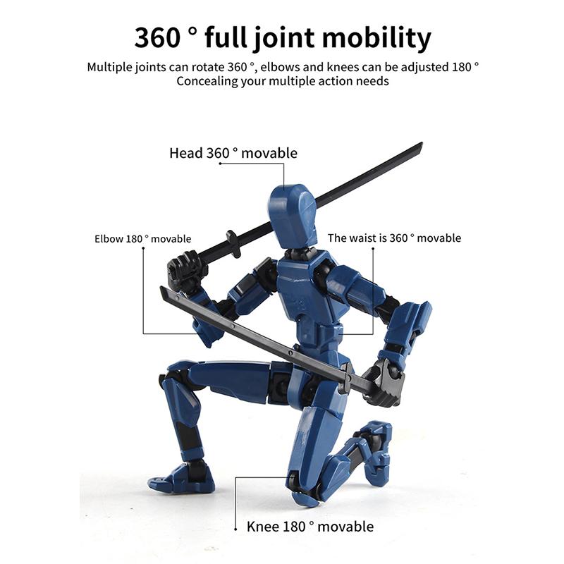 3D Multi-Jointed Movable Shapeshift Robot Creative Printed Mannequin Dummy Action Model Doll Toys Kid Decora For Girl Boys Gifts