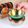 1Pcs Stainless Steel Golden Colorful Sauce Dishes Appetizer Seasoning Serving Dishes Sets Tray Splice Plates Kitchen Tableware