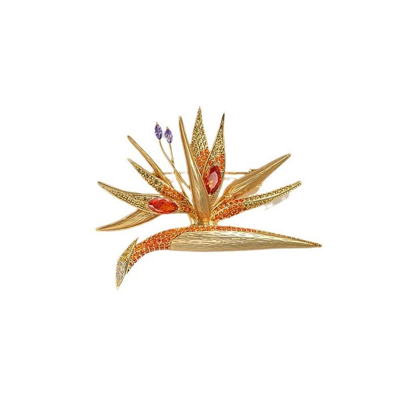 Senior Brooches Flower Leaf Brooch Pins for Women Suit Pendant  Fashion Brooches Jewelry