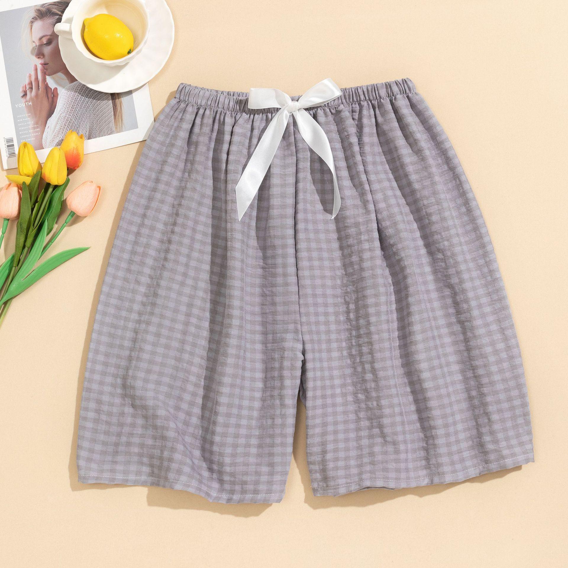 Women s Summer Cloud Cotton Plaid Pajama Pants, Plus Size, Indoor/Outdoor Wear One Size