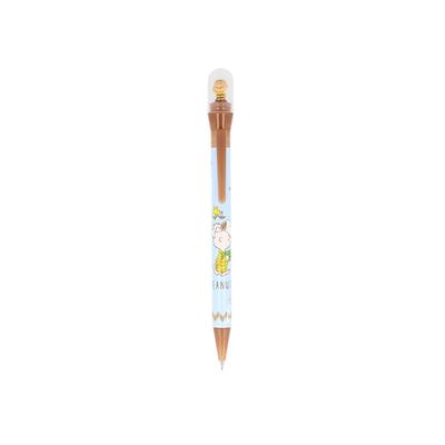Sunstar Stationery Snoopy Mechanical Pencil with Spinning Dome Charlie S4485084 Mascot, Pen, Brown,