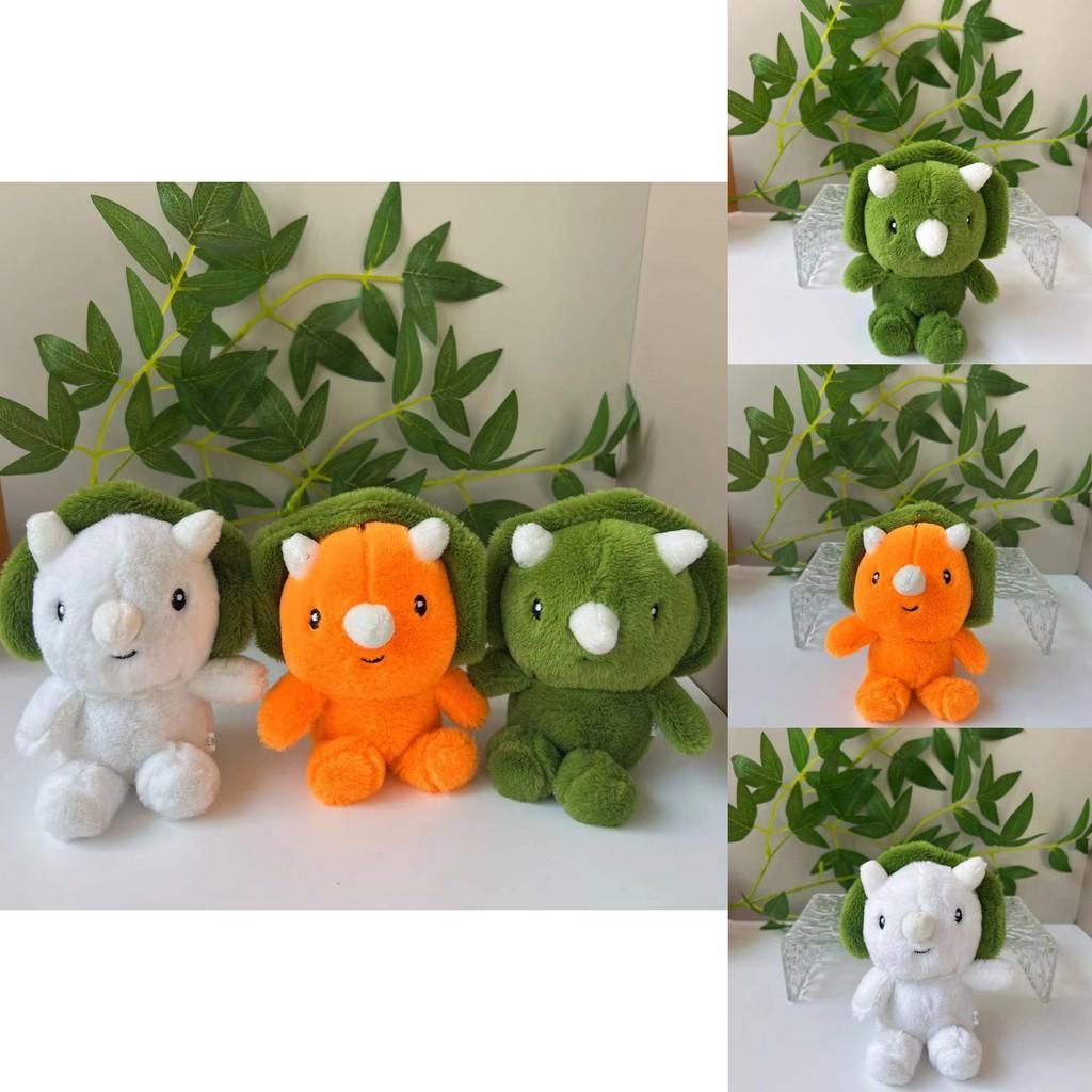 Captivating Plush Triangular Dinosaur Backpack Keychain Fun Accessory For Young Ones