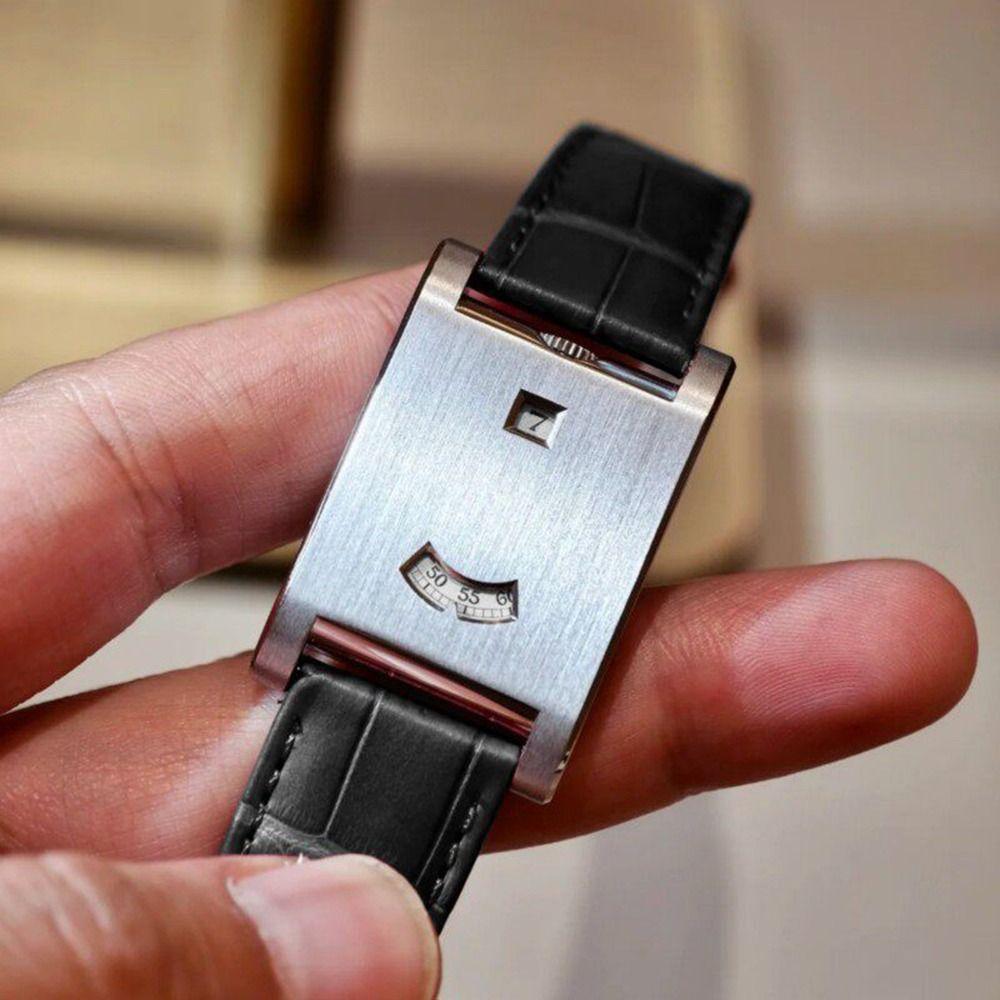 Alloy Case Square Wristwatch Square Case Sports Watch New Business Watch  Daily Outfits