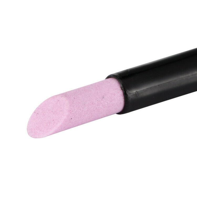 5pcs Black Quartz Scrubs Stone Cuticle Stick Pen Cuticle Nail Art Pusher Spoon Cut Nail Pusher Manicure Care Nails Tools Kit