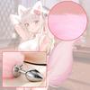 Yemax Anal Nipple Cat Ear Human SM Adult Cosplay For SM Uniform SM 4 Piece Set Pink Plug, Tail, Clips, Headband, Choker, Collar, Goods, Women's Set,