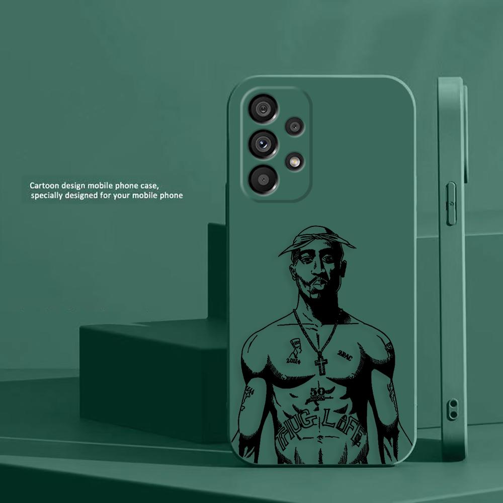 Rap-Sänger 2pac Tupac Hülle Für Samsung Galaxy M33 M53 NOTE 20 10 8 A02S A03 A03S A04 A04E A05S A06 A12 A13 A14 A15 A20S Hülle