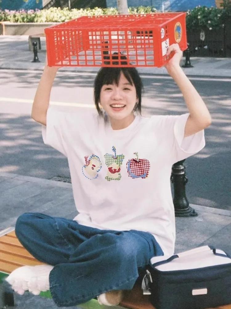 Women's Summer New Arrival Printed Design American Harajuku Personality Graphic T Shirts Aesthetic Vintage Summer Streetwear Y2K
