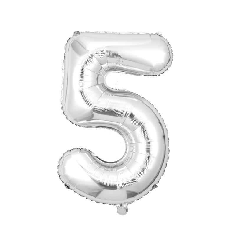 32-Inch Digital Balloons Numbers 0-9 Birthday Par Decoration Wedding Ceremony Room Arrangement Festival Celebration Supplies